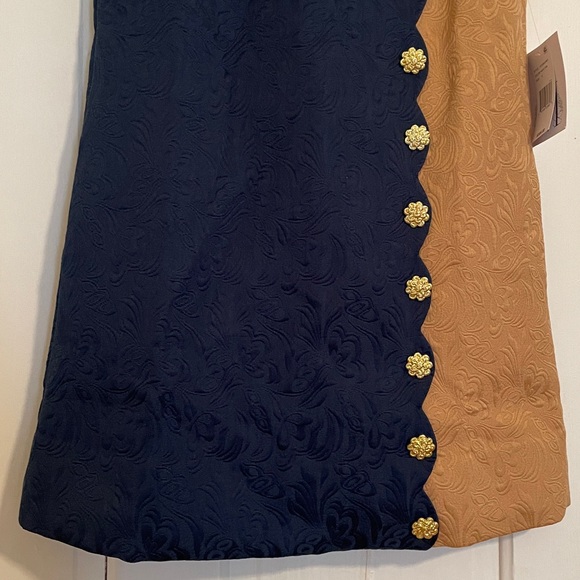 New Mestiza Etta Mini Dress size 6 in Navy/ Tan - Picture 8 of 17